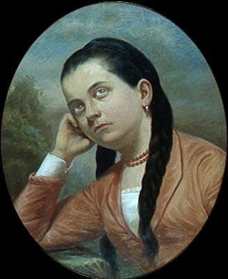 Almeida Junior Portrait of a young woman